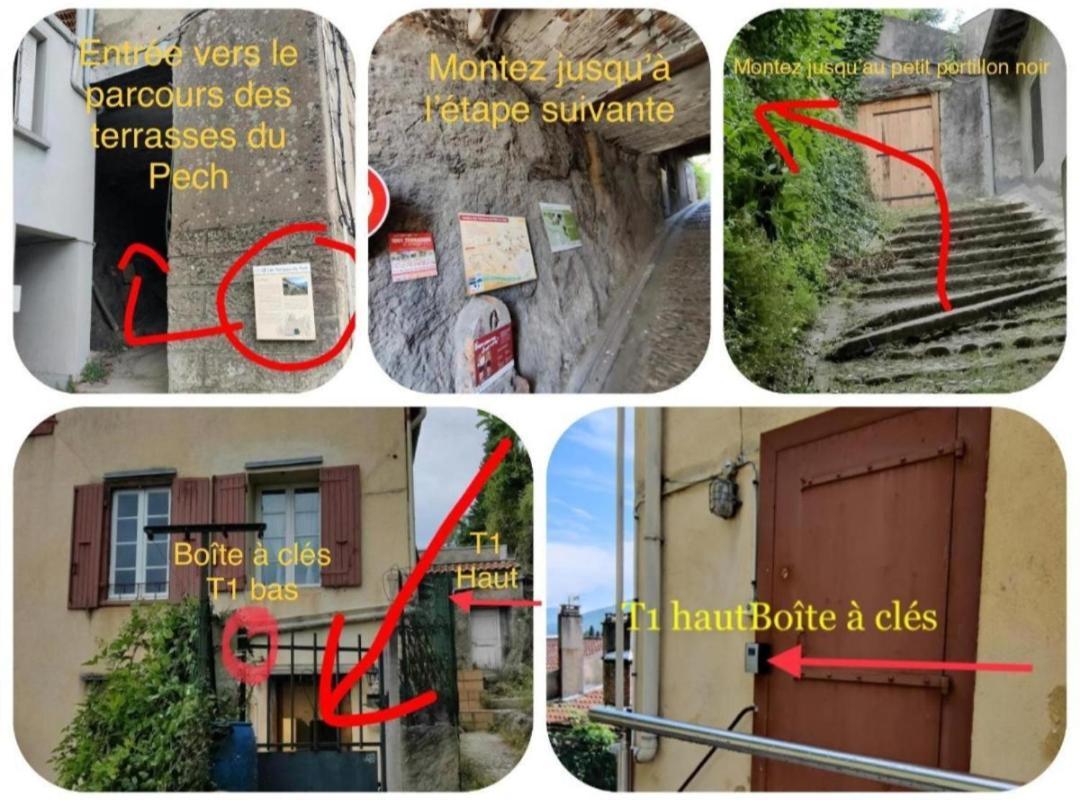 Hebergements Entiers Two Homes T1 Bas Or T1 Haut -Aux Terrasses Du Pech ฟัว ภายนอก รูปภาพ